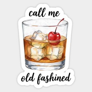 Call Me Old Fashioned Design Sticker